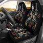 Set 2 pcs Gothic skull car seat covers