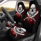 Set of 2 skull car seat covers