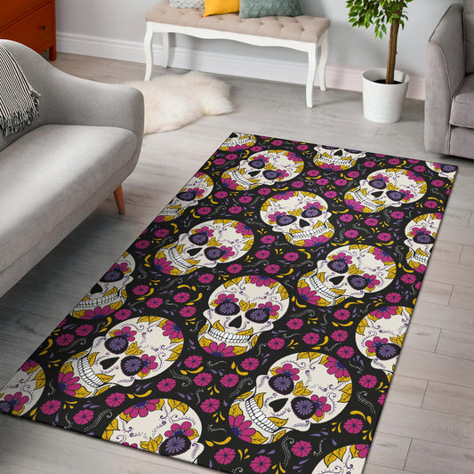 Sugar skull rug mat carpet