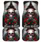 Rose skull car mats