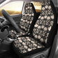 Set 2 pcs Gothic skull car seat covers