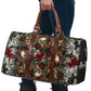 Skulls and Roses on Silver Travel Bag