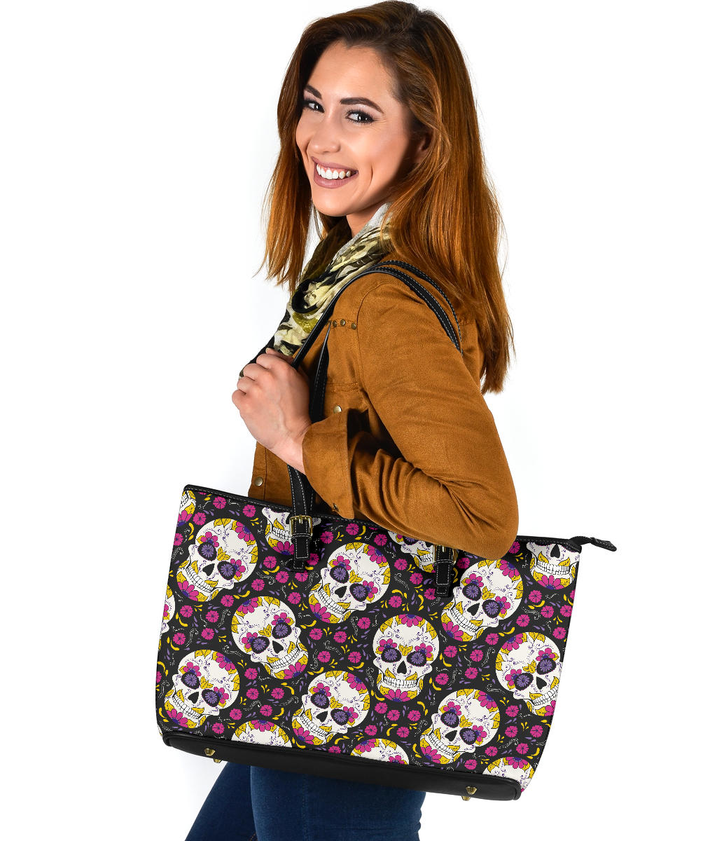 Sugar skull handbag purse