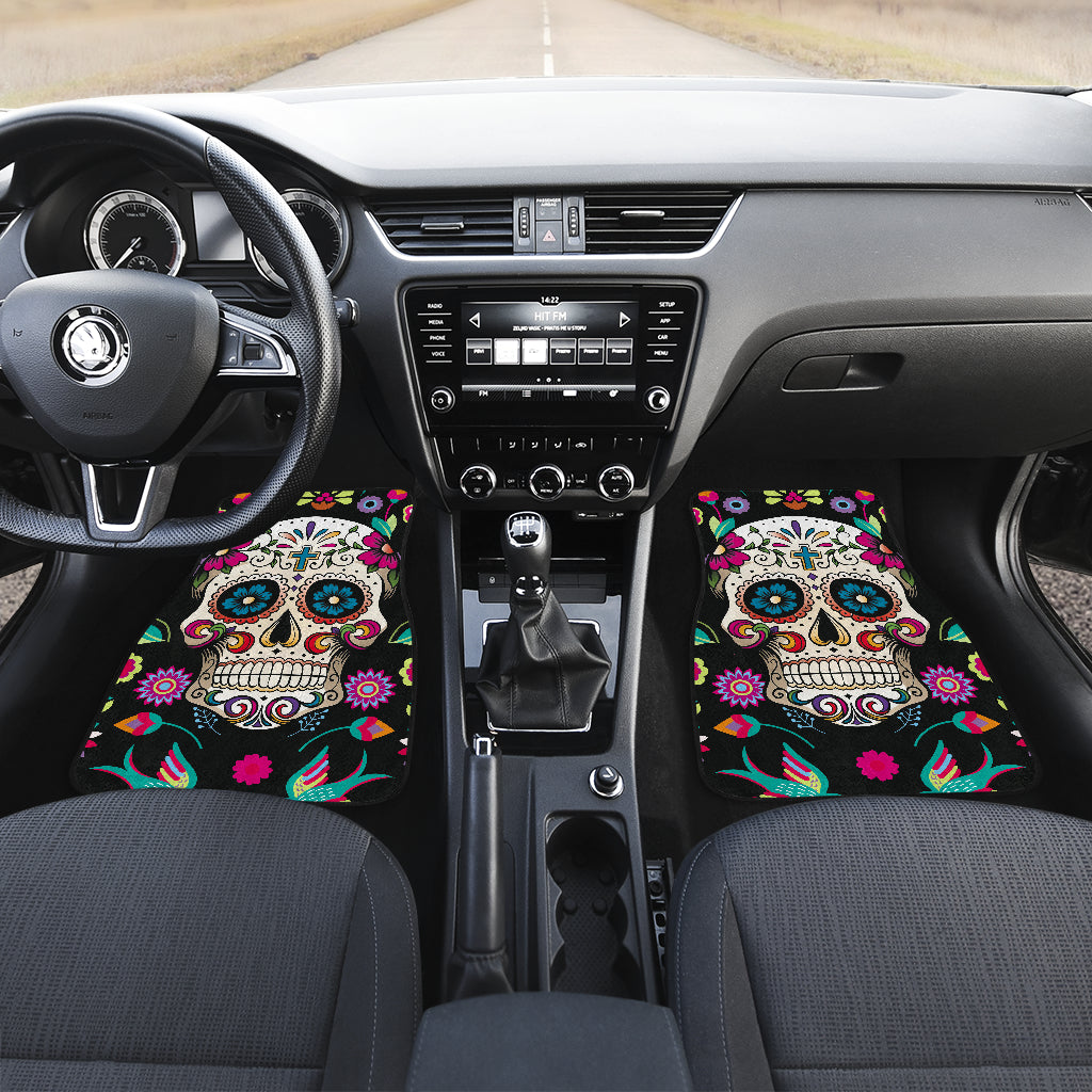Mexican skull car mats