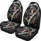 Set of 2 skull grim reaper car seat covers