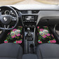 Set of 4 pcs sugar skull car mats - day of the dead car mats