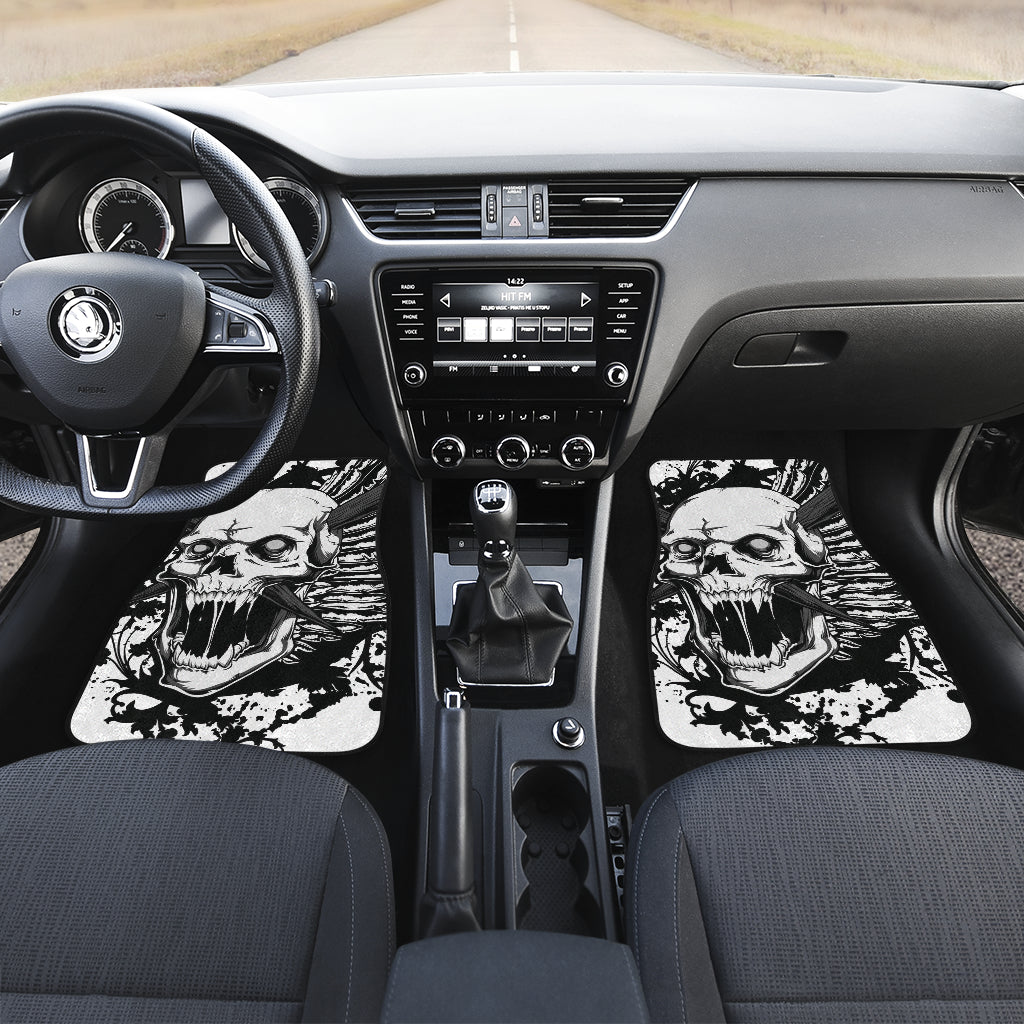 Gothic skull car mats