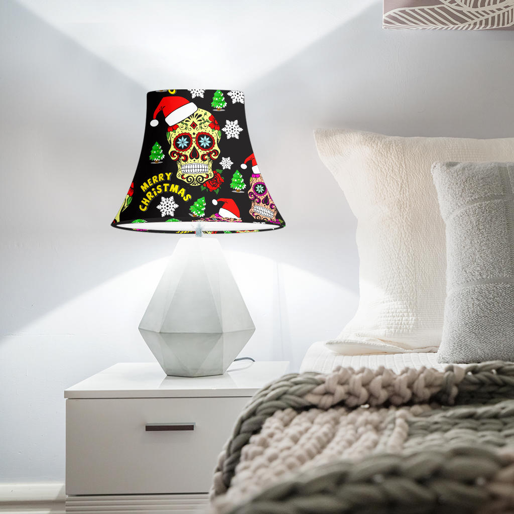 Merry Christmas - Sugar Skull Bell Lamp Shade