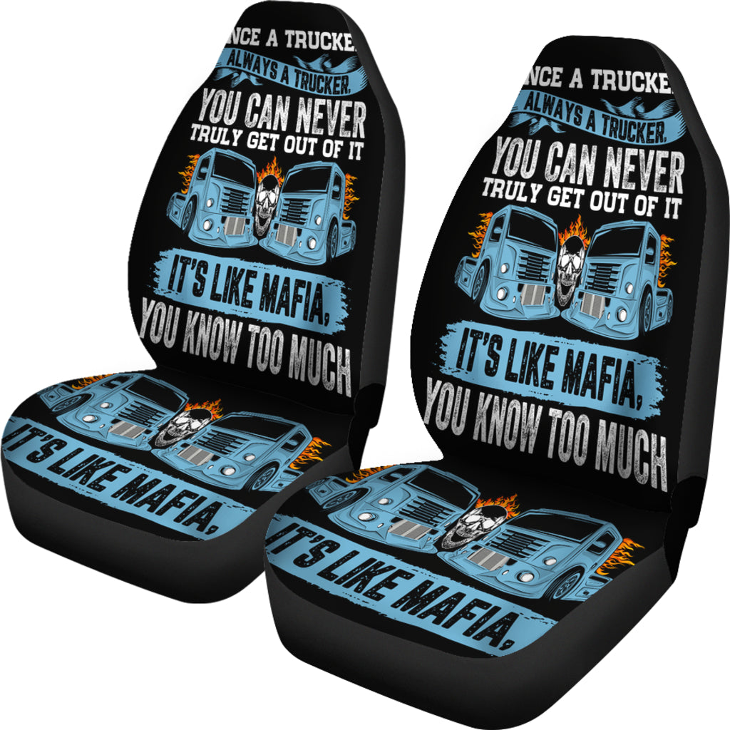 Set 2 I'm a trucker car seat cover