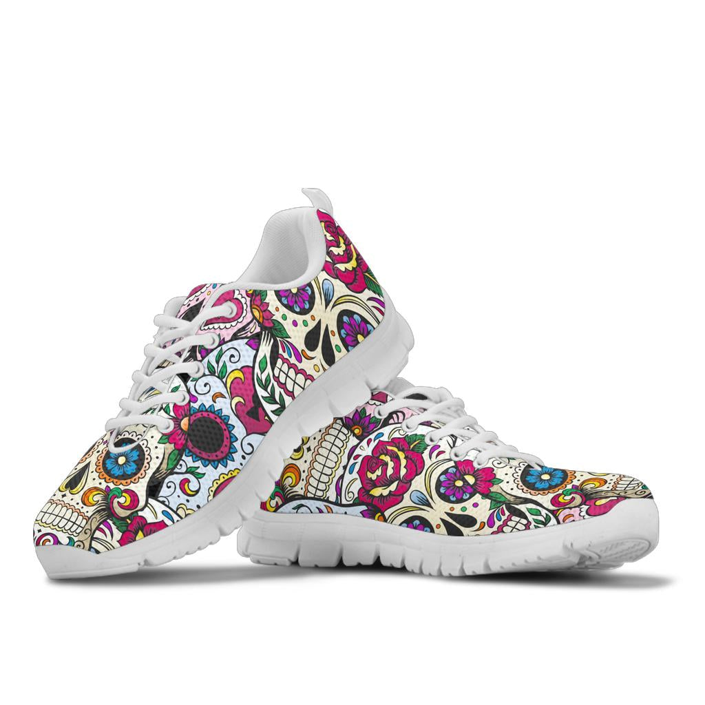 Sugar skull sneakers shoes