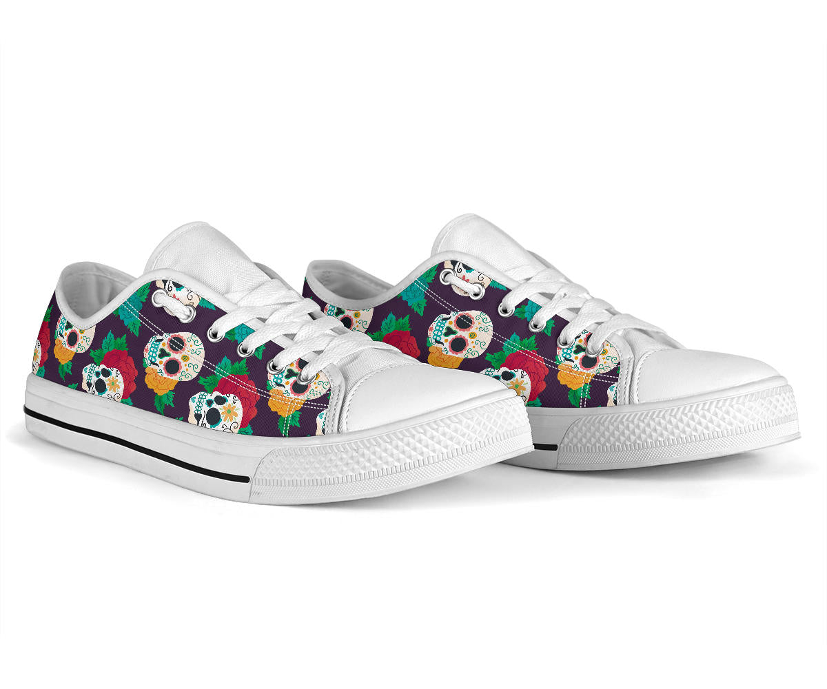 Women Sugar skull Low tops shoes