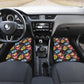 Set of 4 pcs sugar skull car mats