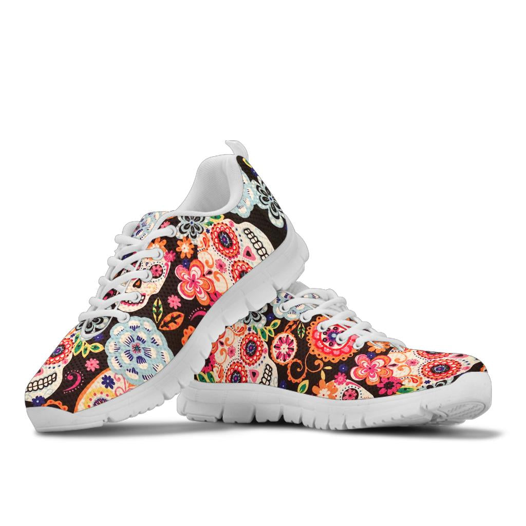 Sugar skull sneakers shoes