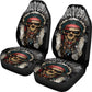 Set 2 pcs Gothic skull car seat covers