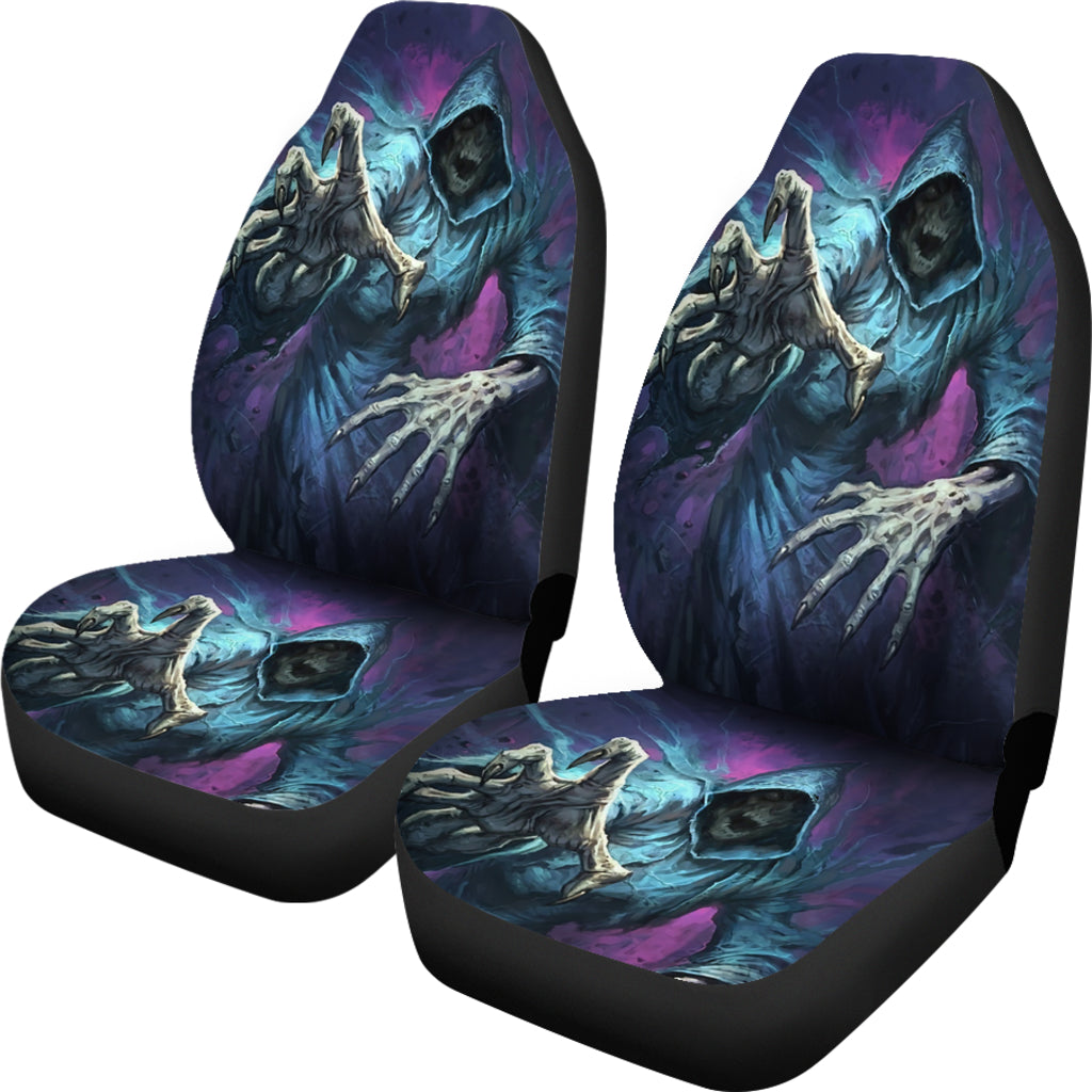 Set of 2 pcs grim reaper car seat covers