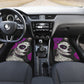 Set of 4 pcs sugar skull girl car mats