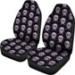 Sugar skull day of the dead seat cover