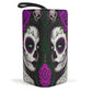 Sugar skull clutch purse