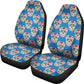 Set 2 seat cover sugar skulls