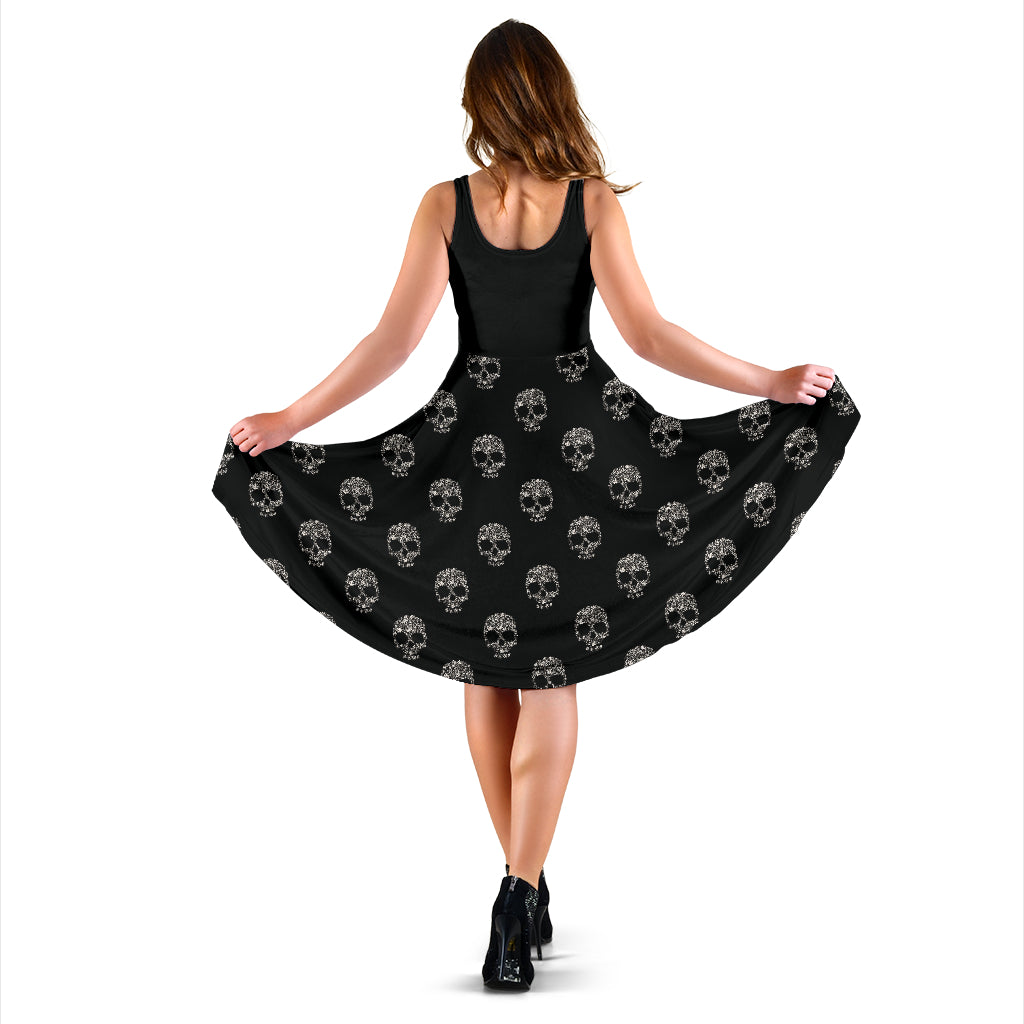 Floral Skull Women's Dress