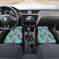 Set of 4 sugar skull car mas, car floor mats
