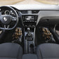 Set of 4 pcs grim reaper flaming skull car mats