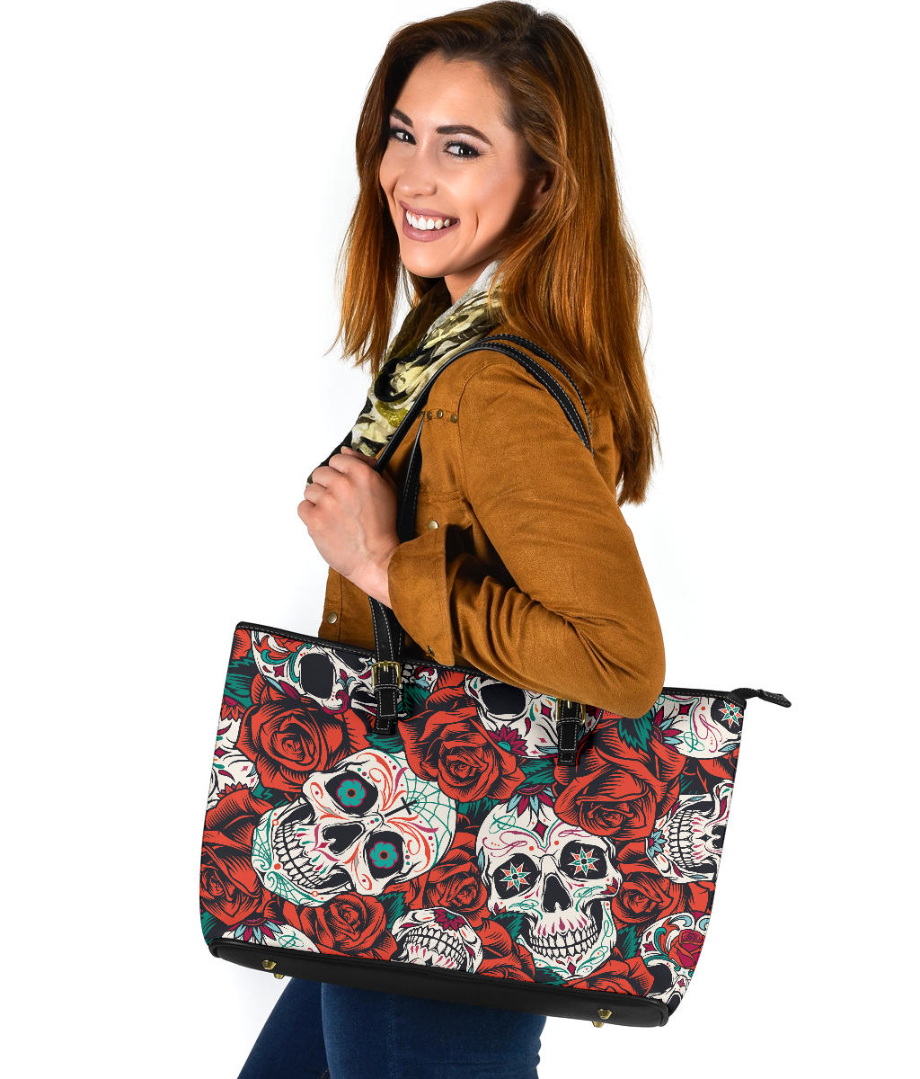 Sugar skull day of the dead bag