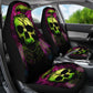 Set of 2 skull car seat covers