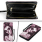 Sugar skull girls wallet clutch purse