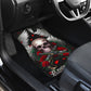 Rose skull car mats