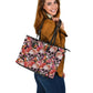 Floral sugar skull day of the dead bug handbag purse