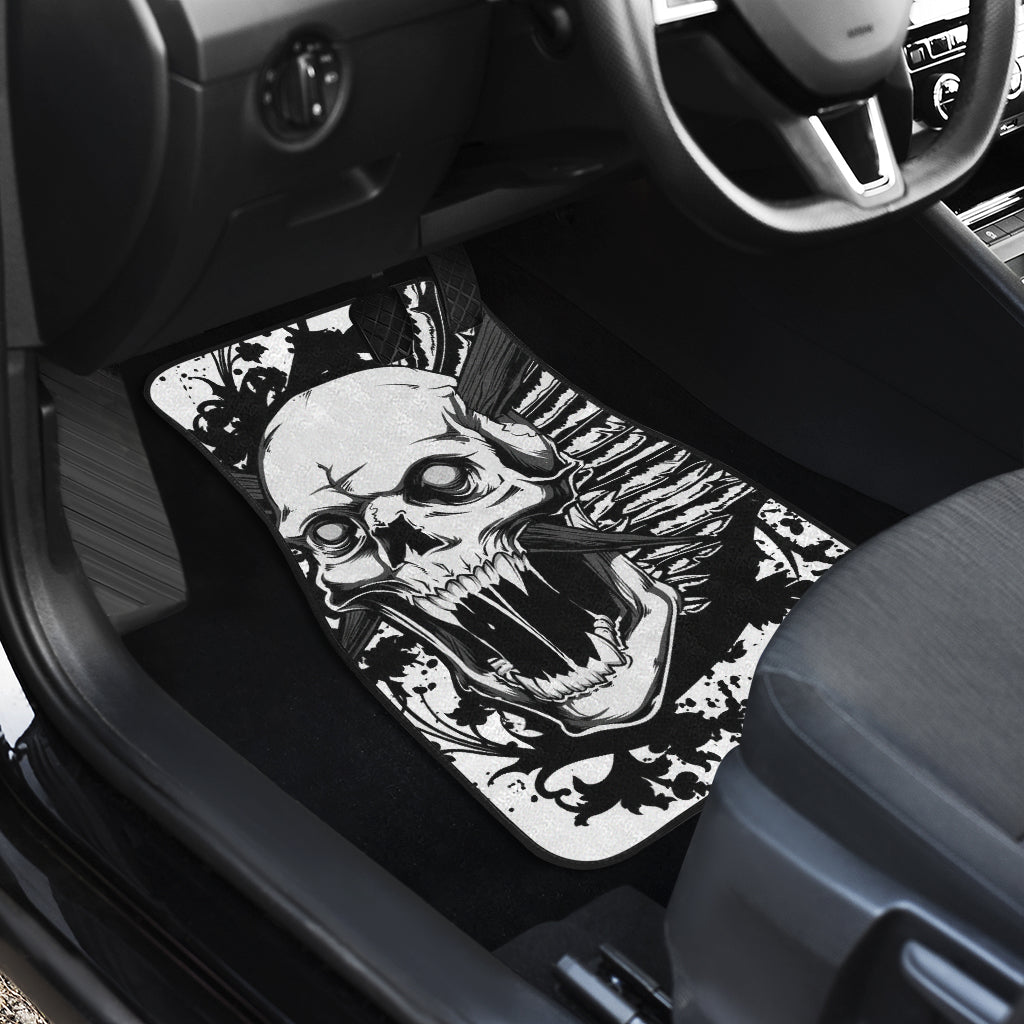 Gothic skull car mats