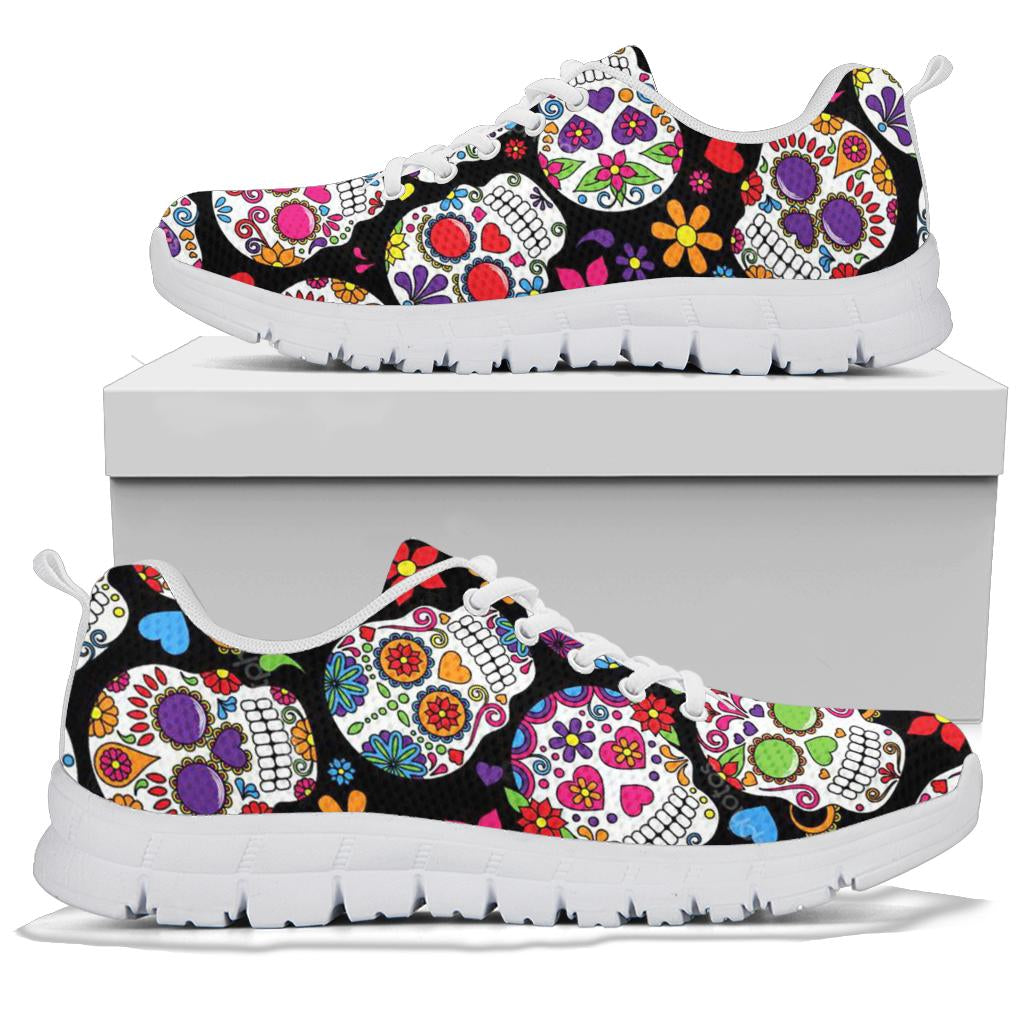 Sugar skull day of the dead sneaker shoes