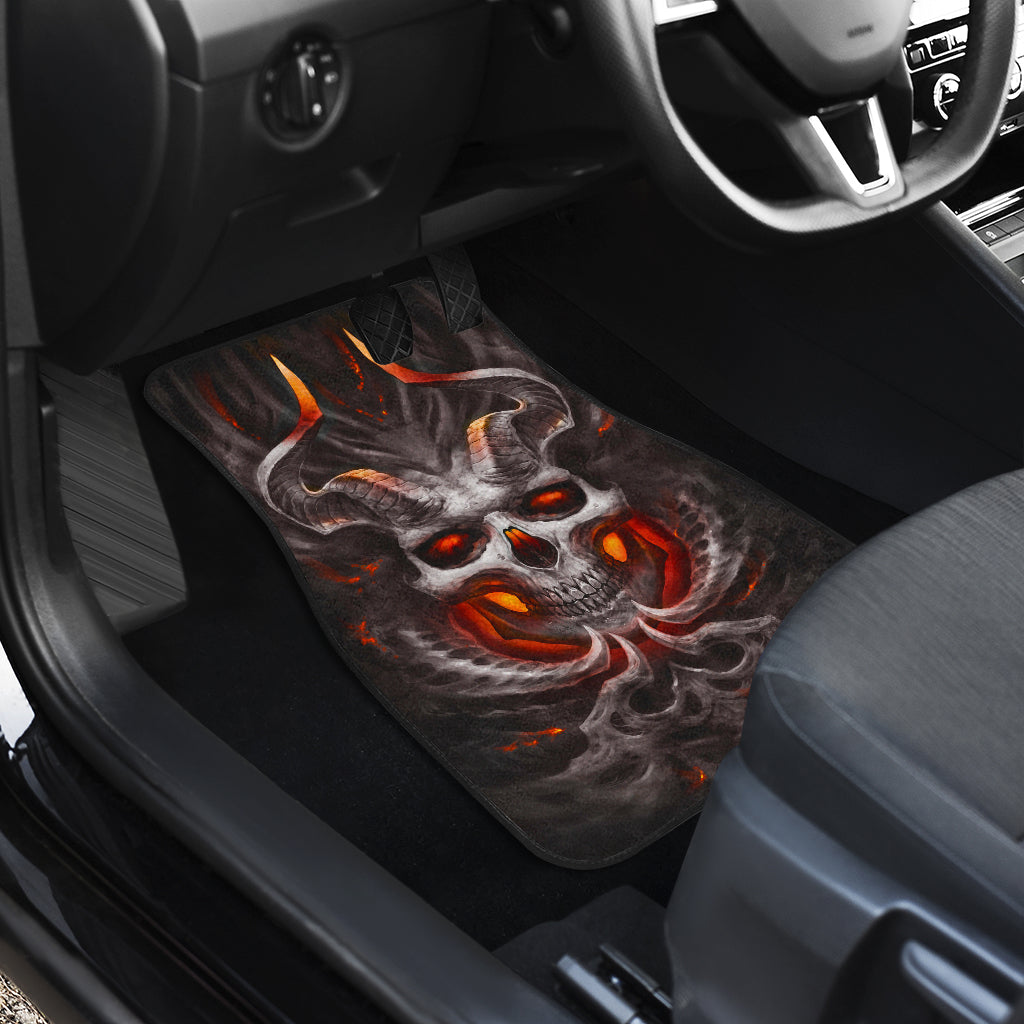 Set 4 pcs skull car mats