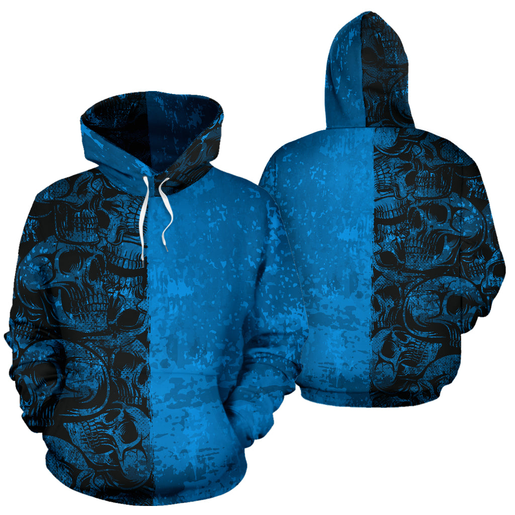 Blue Skull Hoodie