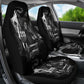 Set 2 pcs skull grim reaper car seat cover sugar skulls