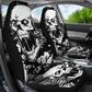 Set 2 pcs Gothic skull car seat covers