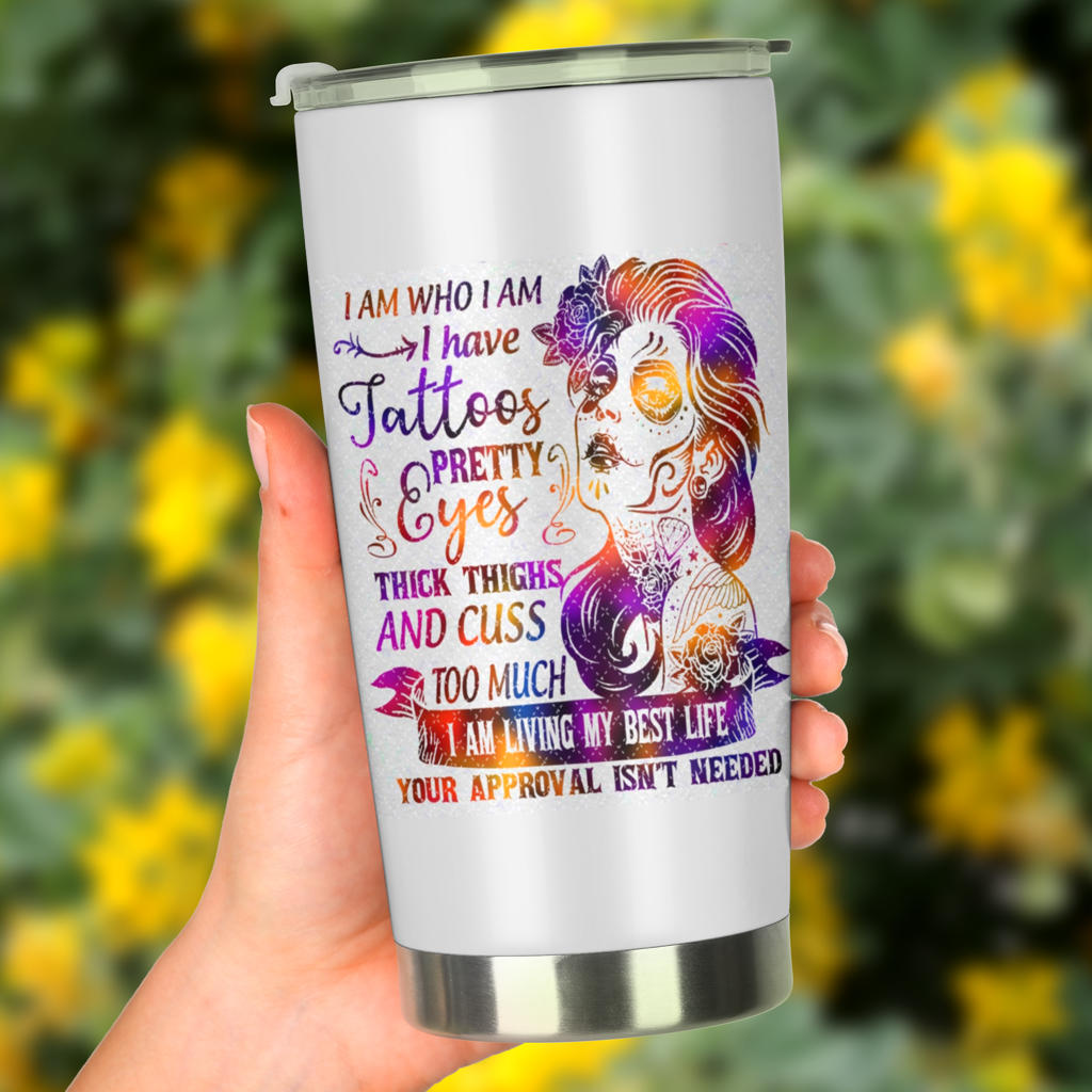 Sugar skull girl tumbler