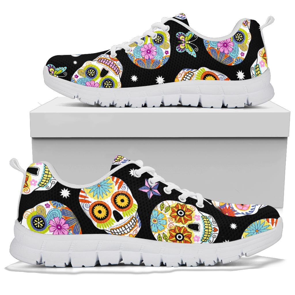 Sugar skull sneakers shoes