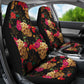 Set 2 pcs Floral sugar skull day of the dead skull car seat covers