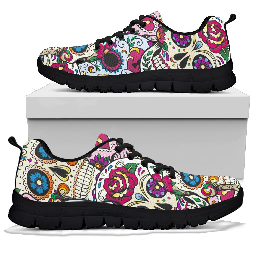 Sugar skull sneakers shoes