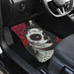 Set of 4 pcs sugar skull girl car mat