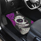 Set of 4 pcs sugar skull girl car mats