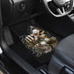 Set of 4 pcs motorcycle skull car mats