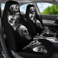 Set of 2 Car seat cover - burning skulls