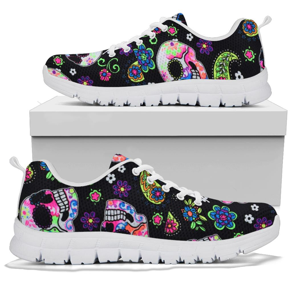 Sugar skull sneakers shoes