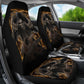 Set 2 pcs Floral sugar skull day of the dead skull car seat covers