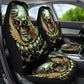 Set of 2 car seat cover skull car seat covers
