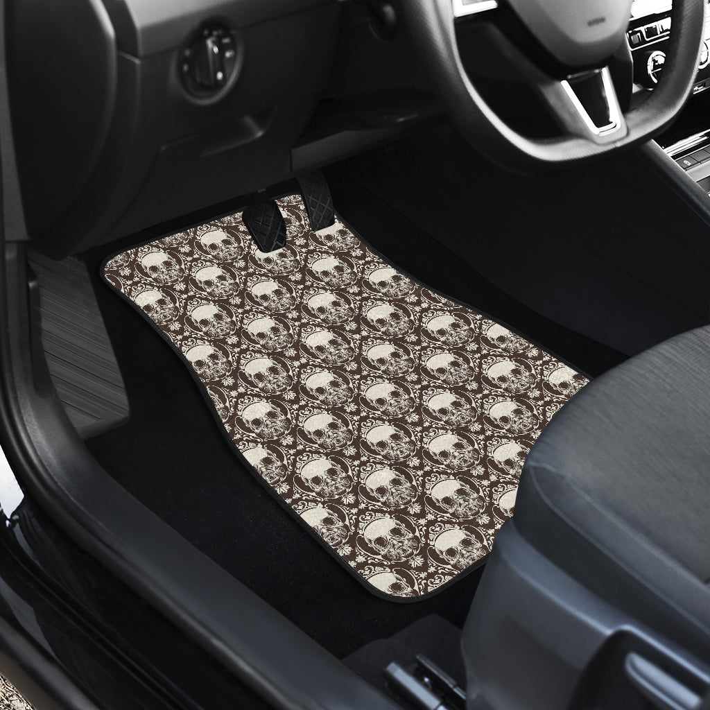 Set 4 pcs sugar skull day of the dead car mats