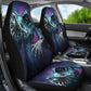 Set of 2 pcs grim reaper car seat covers